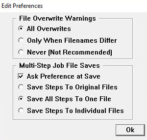 Edit Preferences